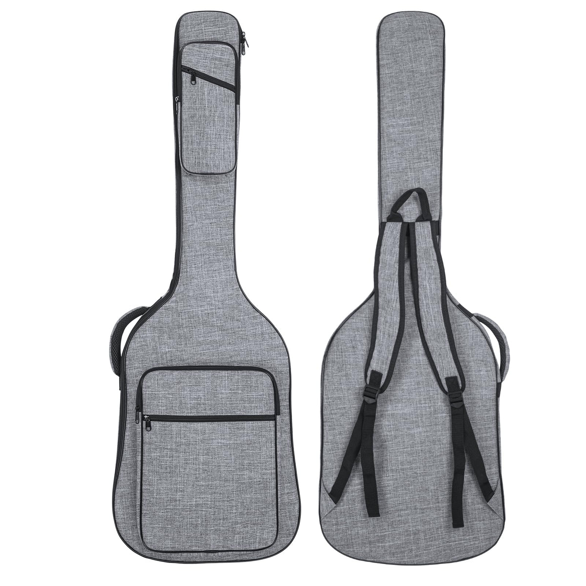 47 Inch 11mm Padding Grey Electric Bass Guitar Bag D3064