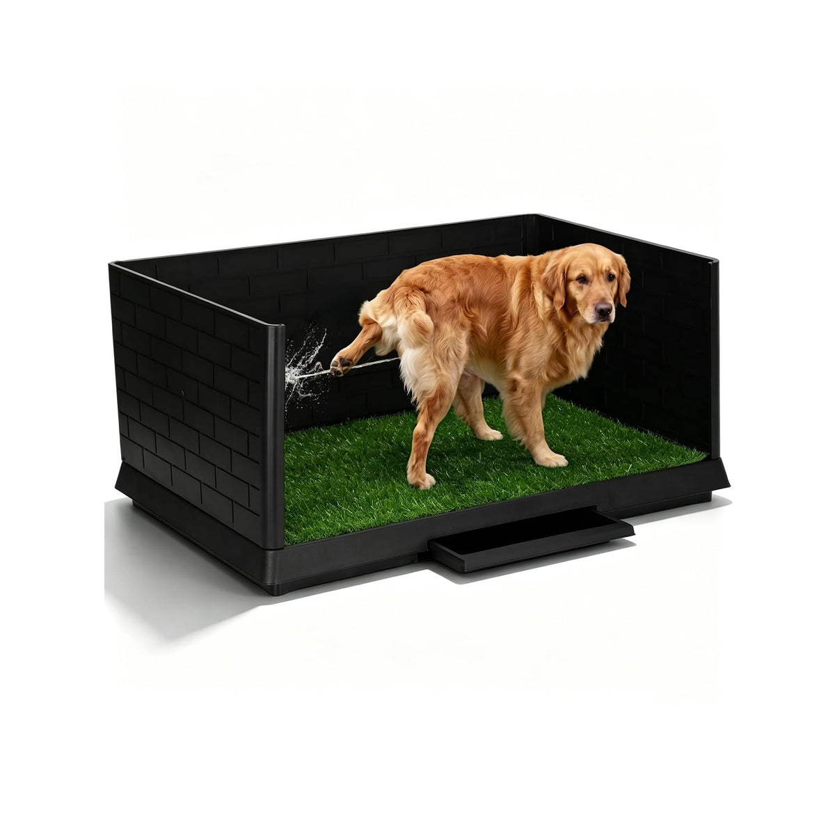 Dog Grass Pad with Tray 30"x19.7" Indoor Dog Potty with Drawer B722