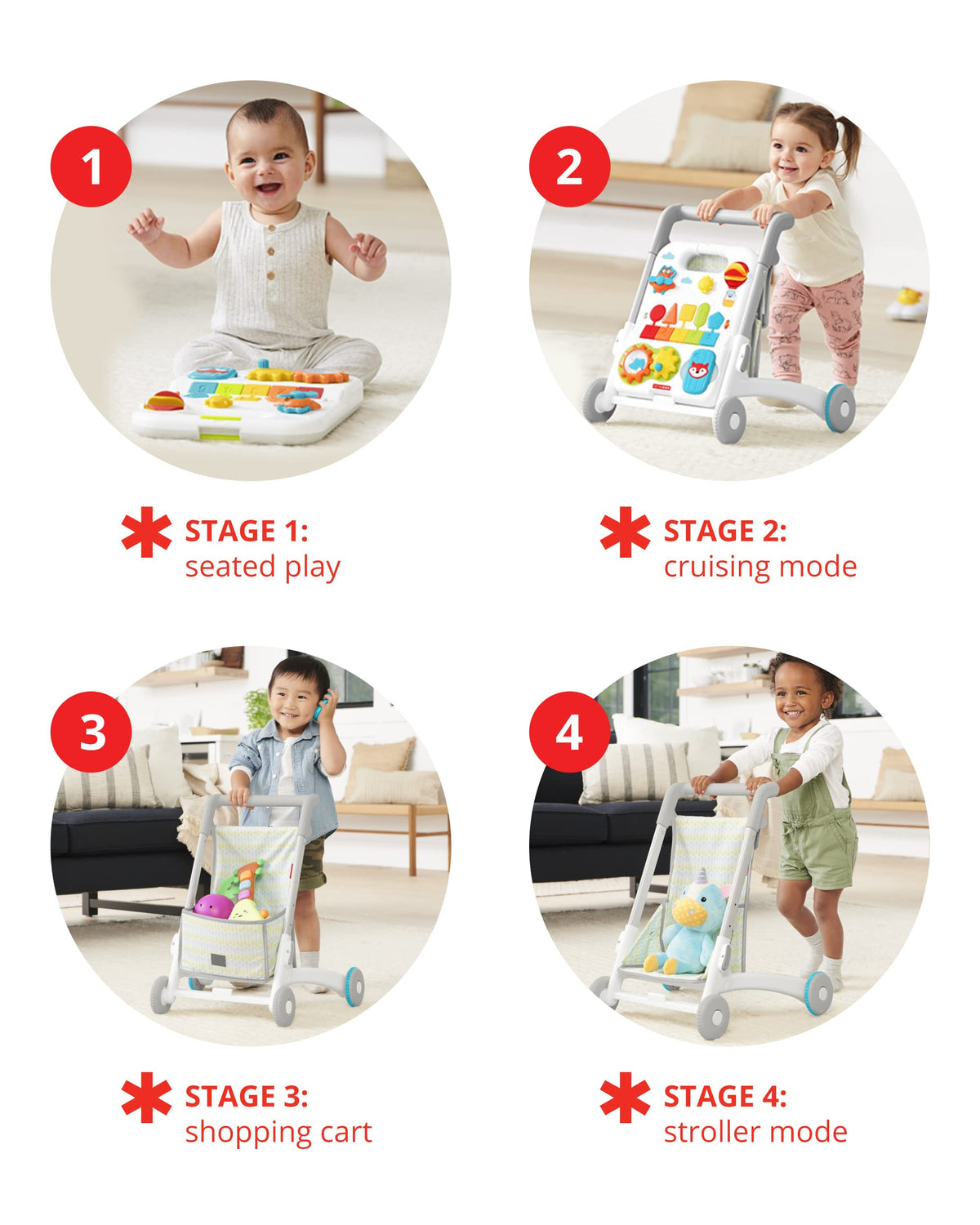 4-in-1 Walker & Crawl Toy D80827