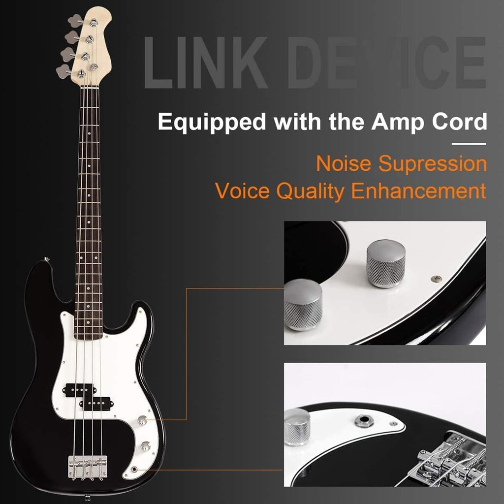 Full Size 4 String Electric Bass Guitar with Bag R18232