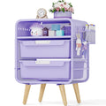 Kids Nightstand, Girls Bedside Table, Night Side Table, Purple H8208