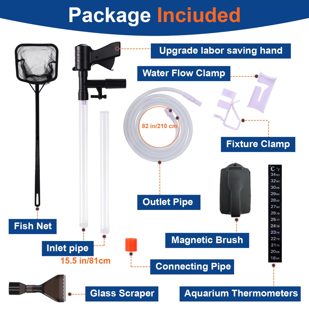 Aquarium Gravel Vacuum Cleaner Kit U4871