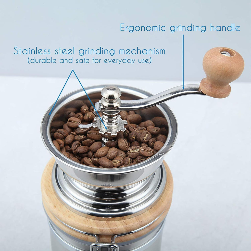 12 oz French Press with Manual Coffee Grinder U392