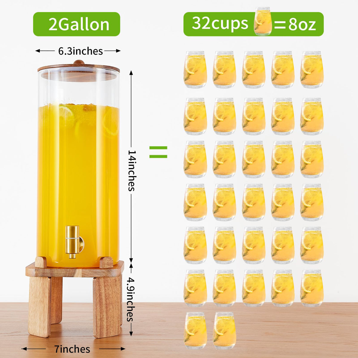 2 Gallon Drink Dispenser with Stand S539412