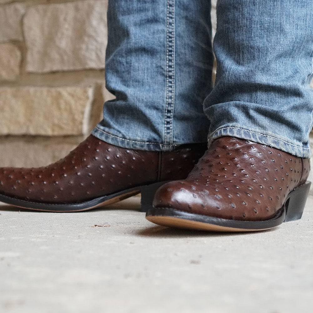 Ostrich Print Western Cowboy Boots C4234