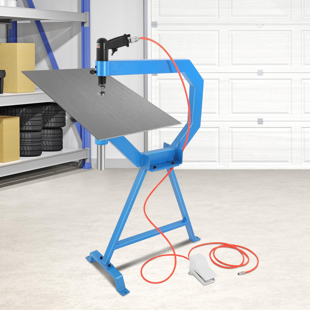 Pneumatic Planishing Hammer with Pedal and Stand T383788