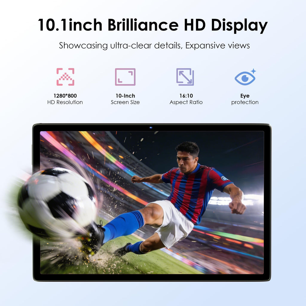 Android 15 Tablet 10.1 inch with Drop-proof Case X623