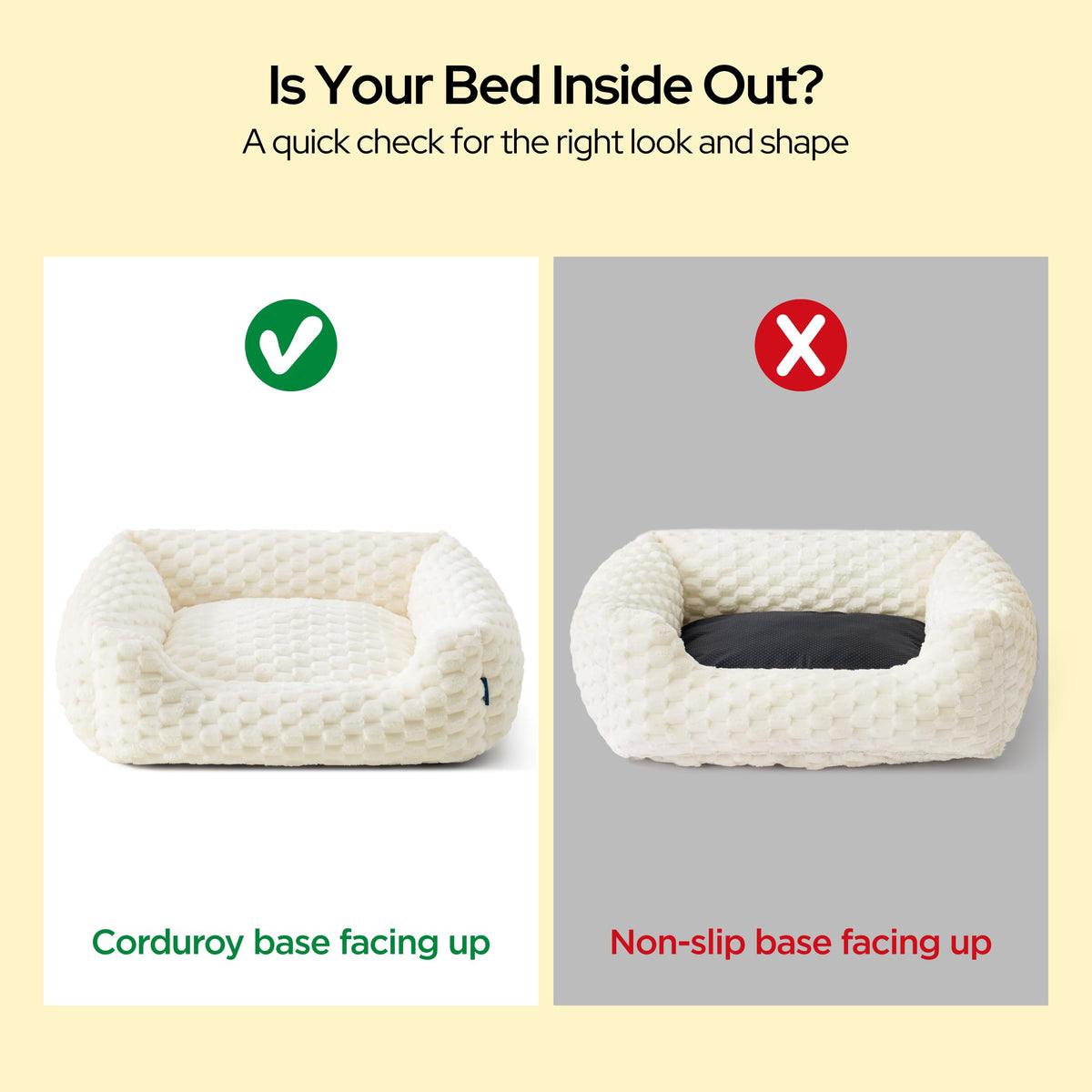Washable Fluffy Dog Bed S350495