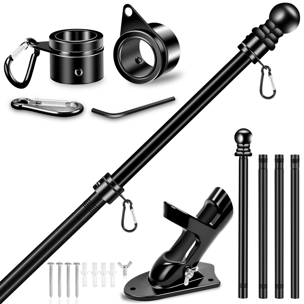 5 FT Stainless Steel Flag Pole Kit with Holder Bracket I227
