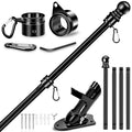 5 FT Stainless Steel Flag Pole Kit with Holder Bracket I227