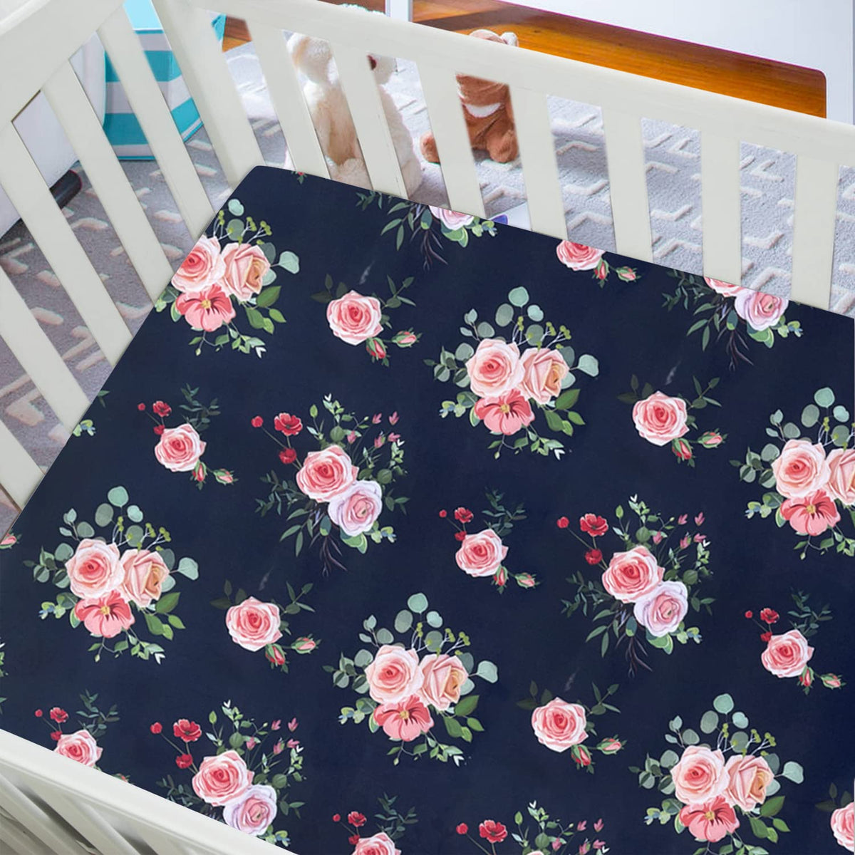 3 Pack Soft Crib Sheets 28'' X 52'' Microfiber W2757