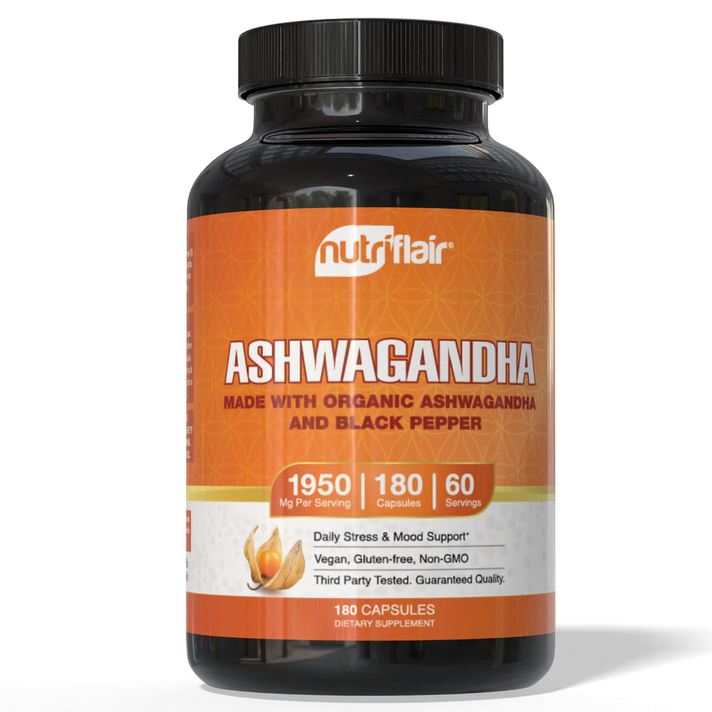 Organic Ashwagandha Root Extract with Black Pepper B352832