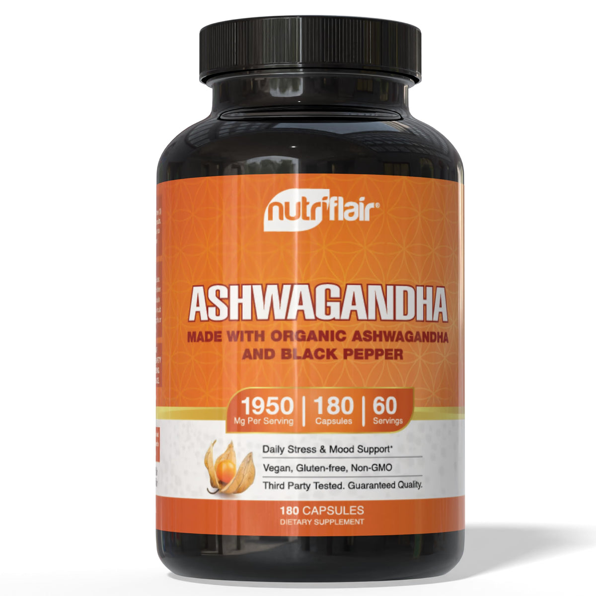 Organic Ashwagandha Root Extract with Black Pepper B352832