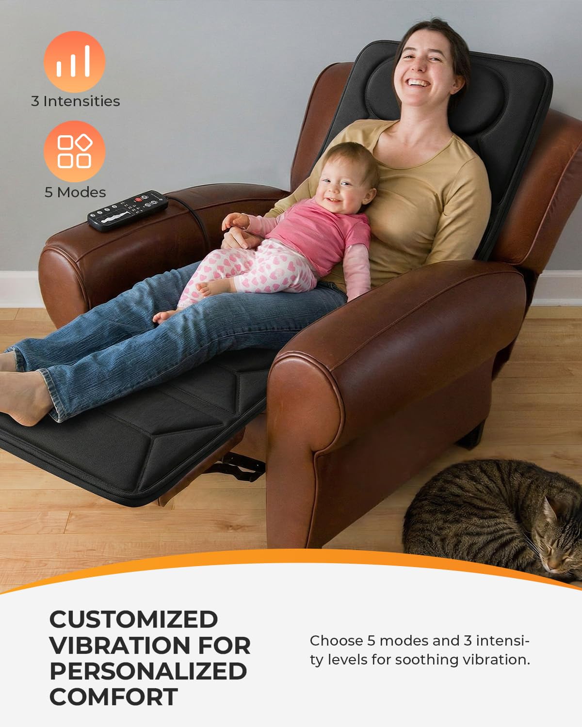 Full Body Massage Mat with Heat and Vibration F637