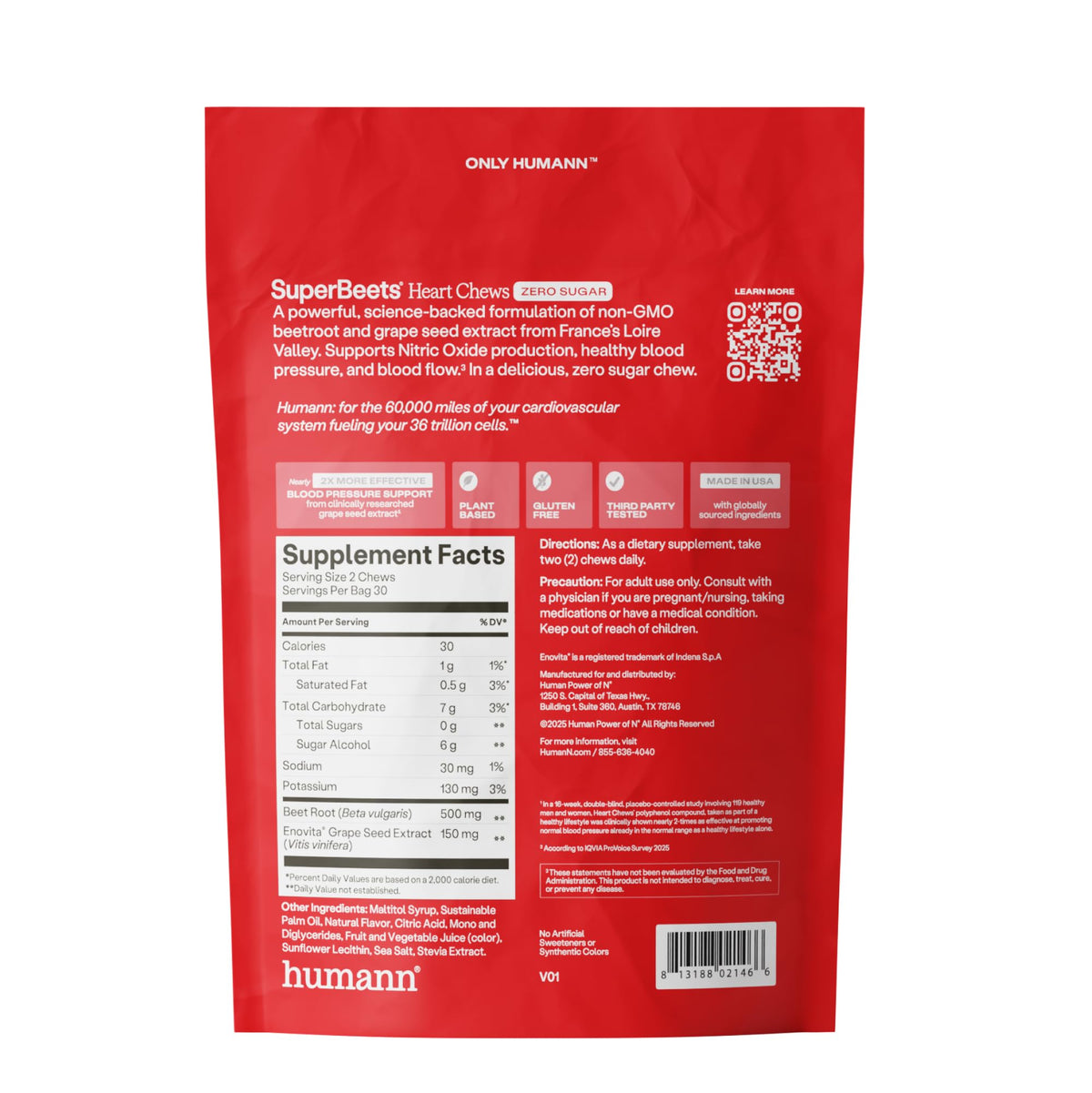 Pomegranate Berry Flavor 60 Ct Chews Q63748