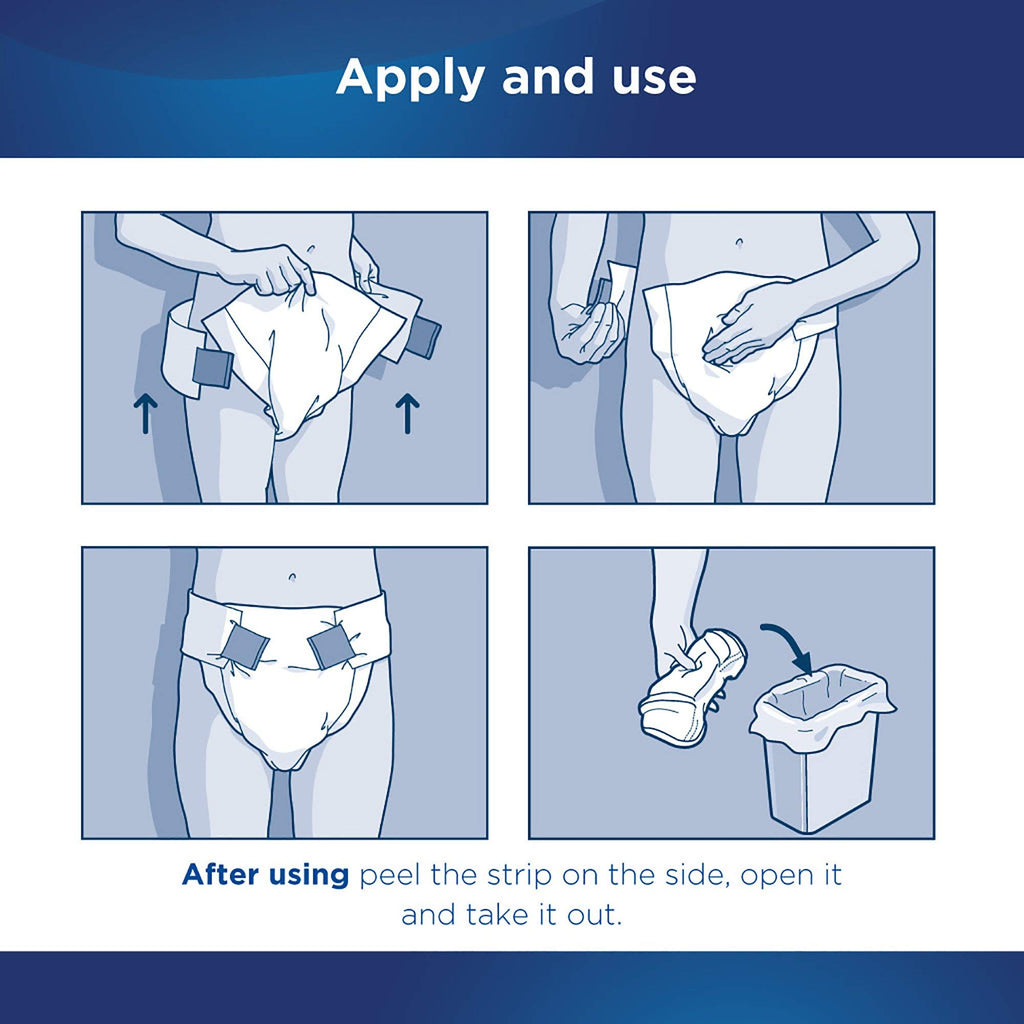 Adult Incontinence Briefs Medium Heavy Absorbency 96ct Case H45066