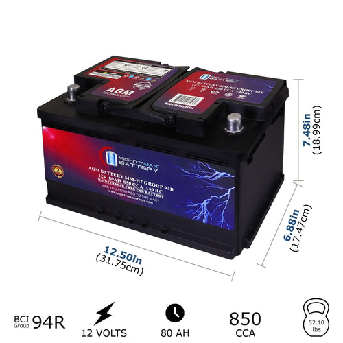 12V 80AH 850 CCA Replacement Battery S66813