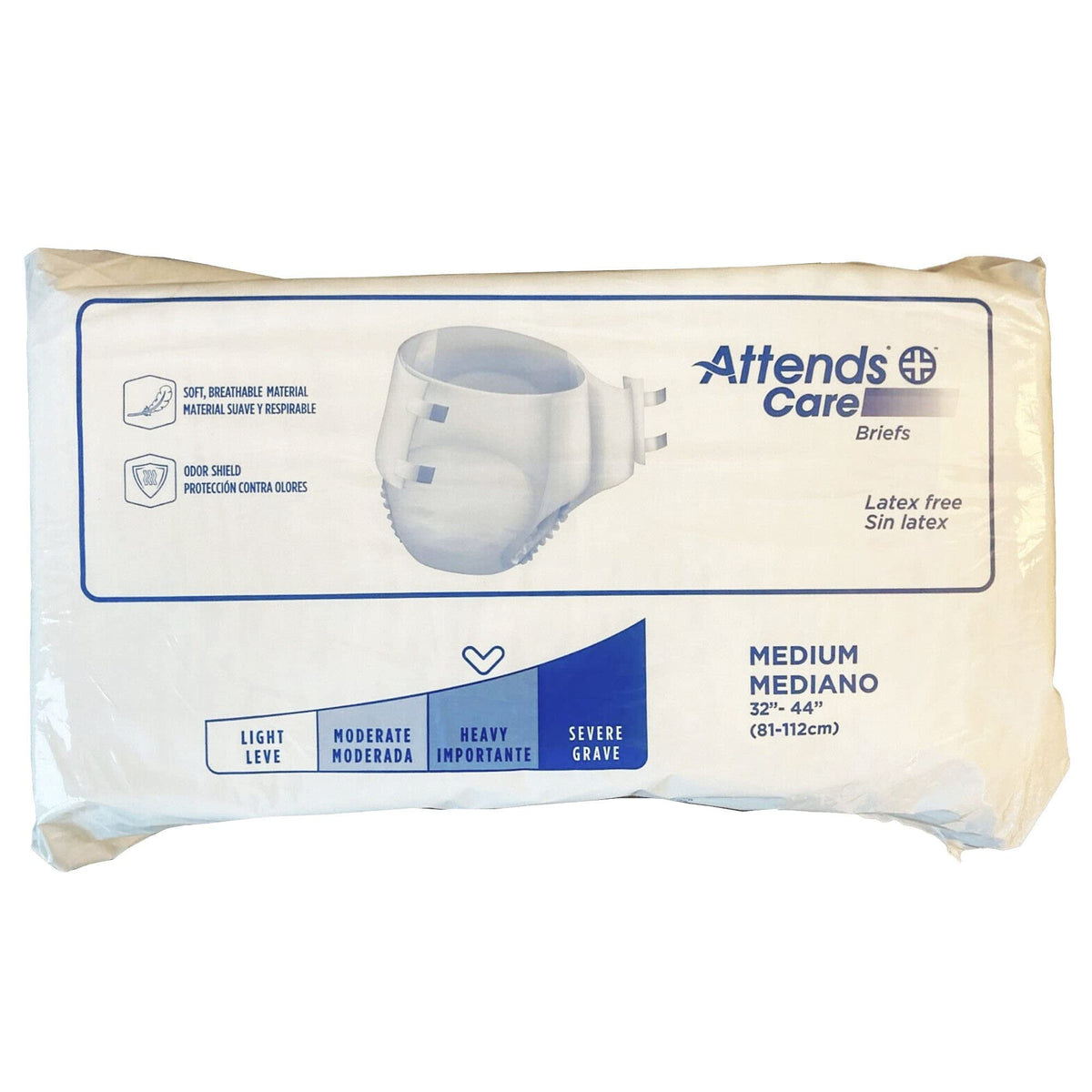 Adult Incontinence Briefs Medium Heavy Absorbency 96ct Case H45066