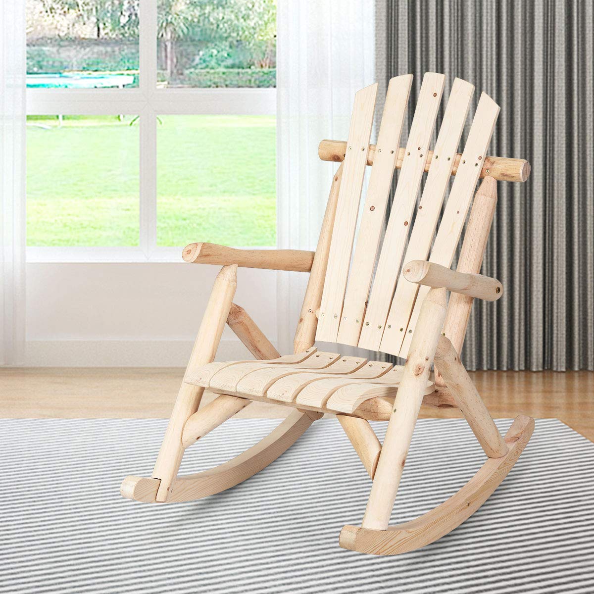 Log Rocking Chair Set C383428