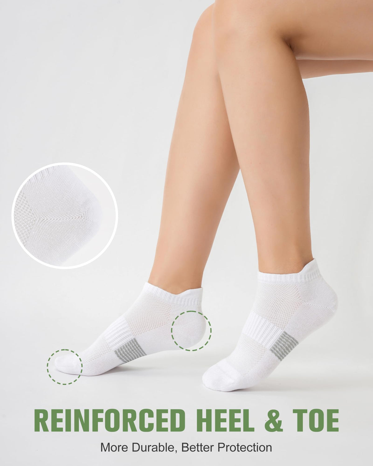 Women's Bamboo Viscose Ankle Socks, 6 Pairs X7369