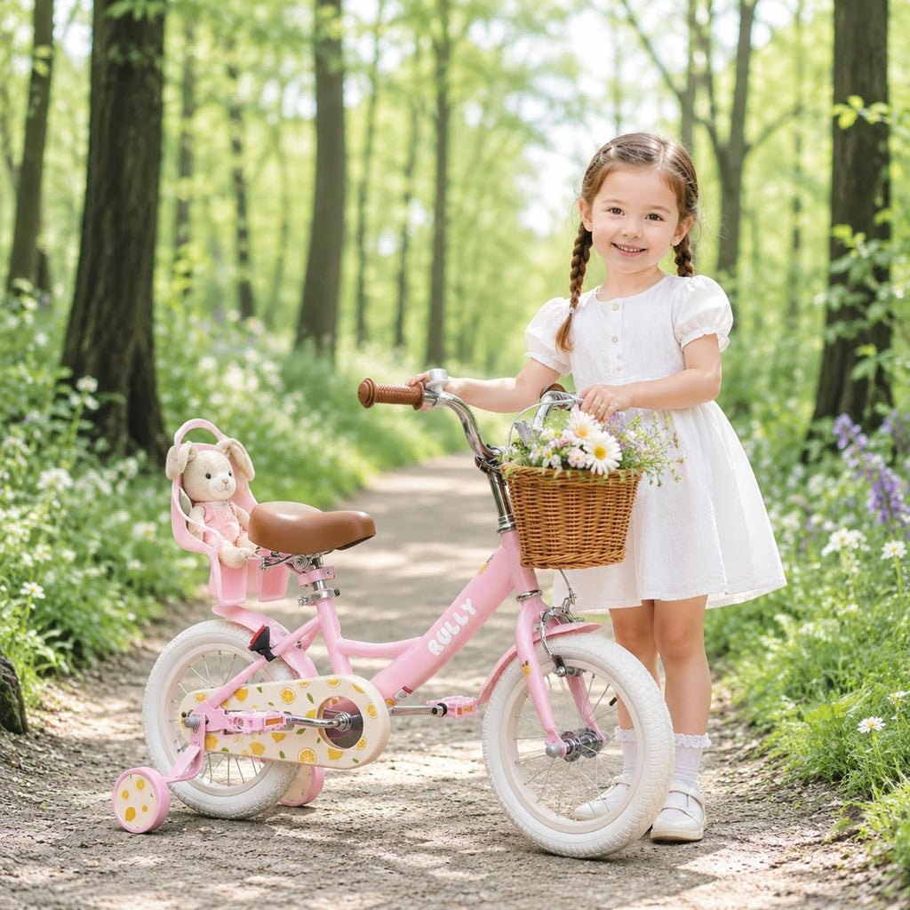 12 14 16 Inch Girls Bike with Training Wheels E6200