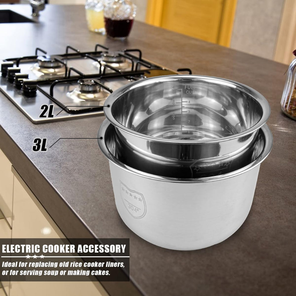3L Stainless Steel Rice Cooker Inner Pot Replacement G476