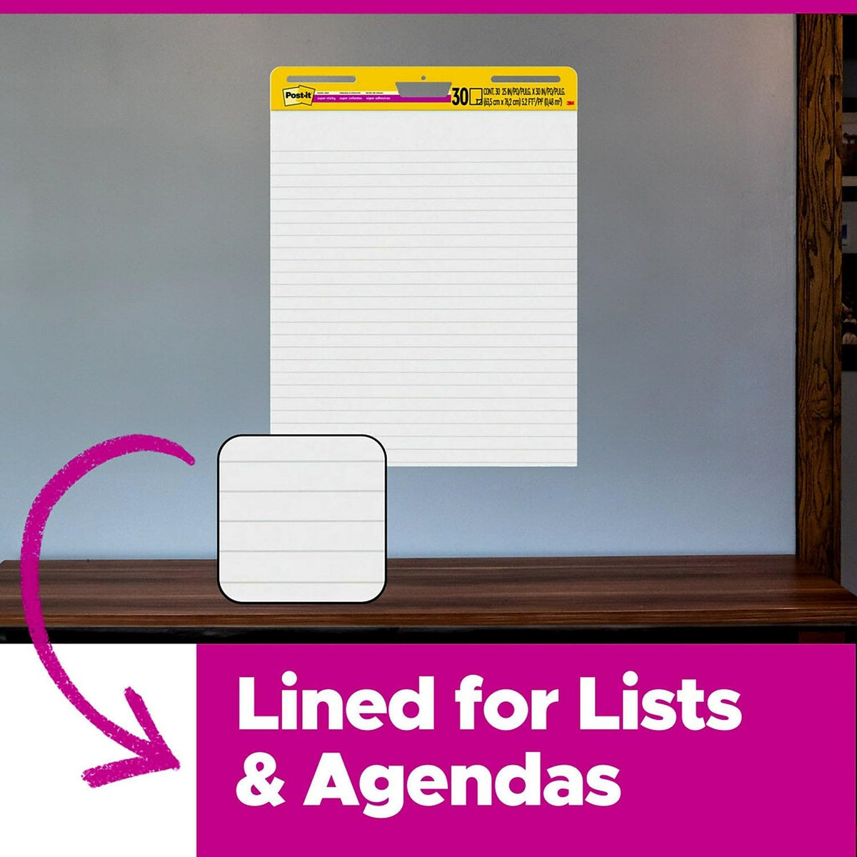White Self-Stick Easel Pads, 25 x 30, 30 Sheets, 2/Pack X75380