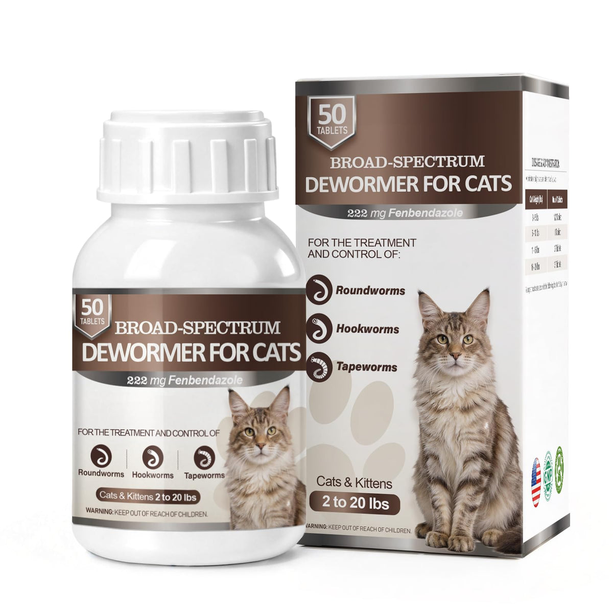 Cat Dewormer 50 Tabs S7202