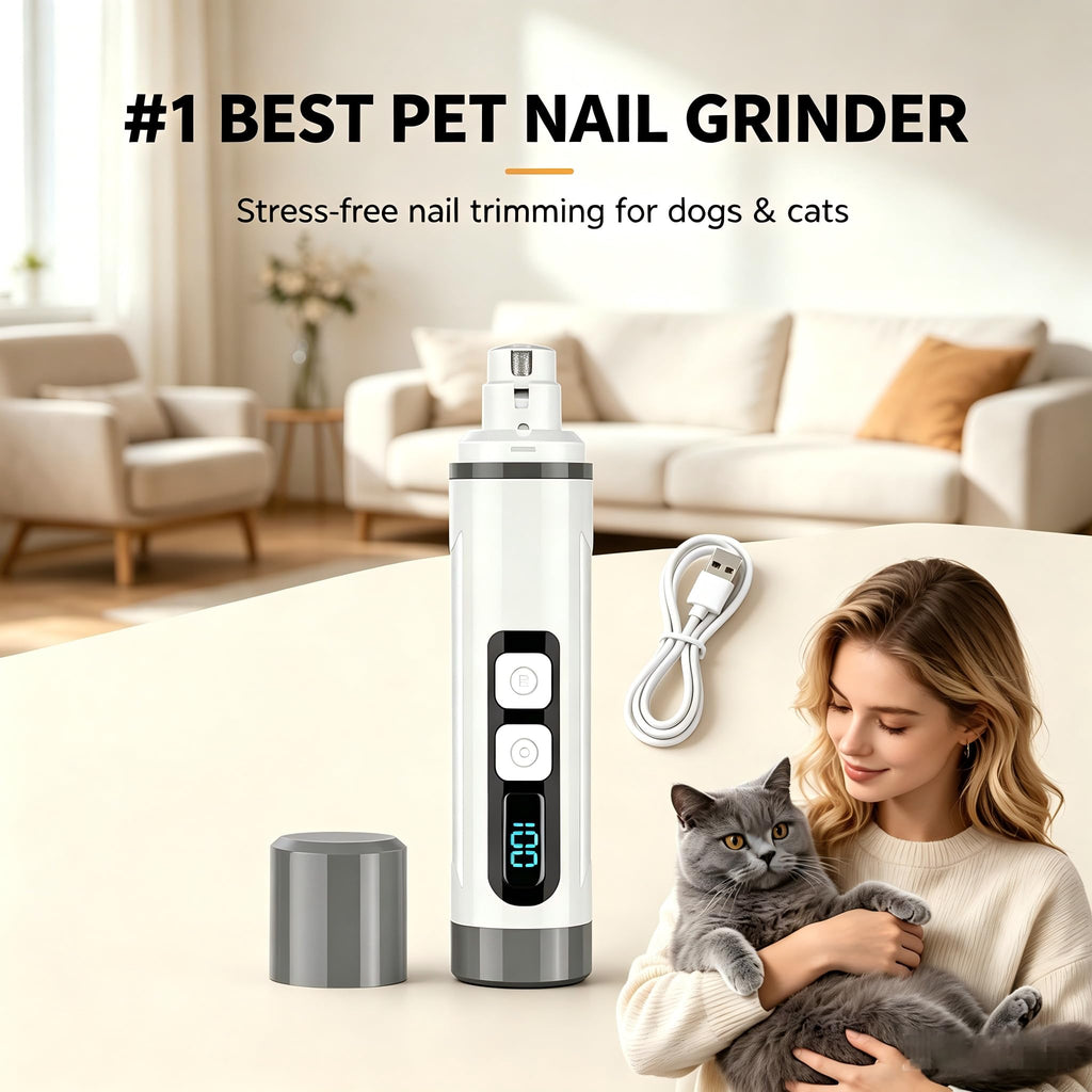 3-Speed Dog & Cat Nail Grinder with LED Light X652