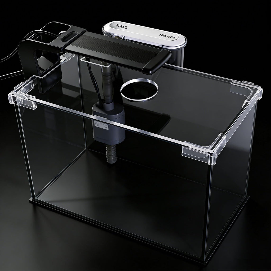 2.5 Gallon Betta Fish Tank with Filter Light and Lid P6874