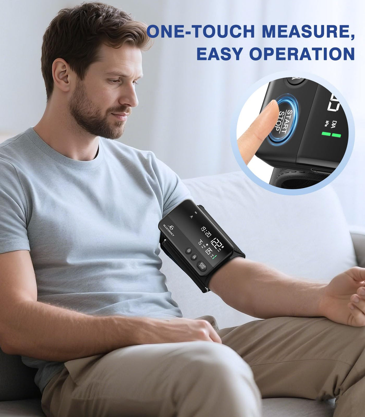 Upper Arm Blood Pressure Monitor with 8.6"-16.5" BP Cuff M7986