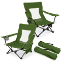 Green Folding Camping Chair 2 Pack H5004