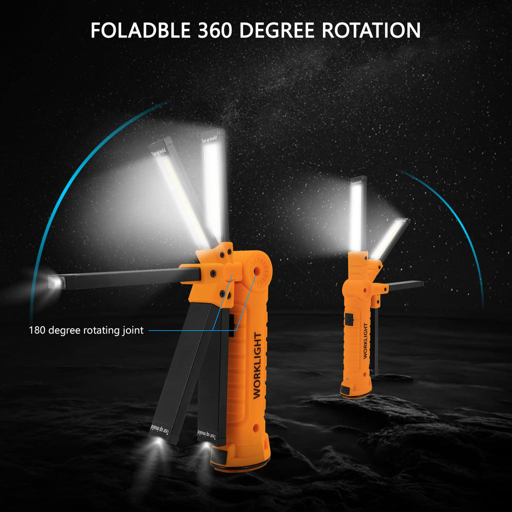 3 Pack Rechargeable LED Work Lights with Magnetic Base J456891