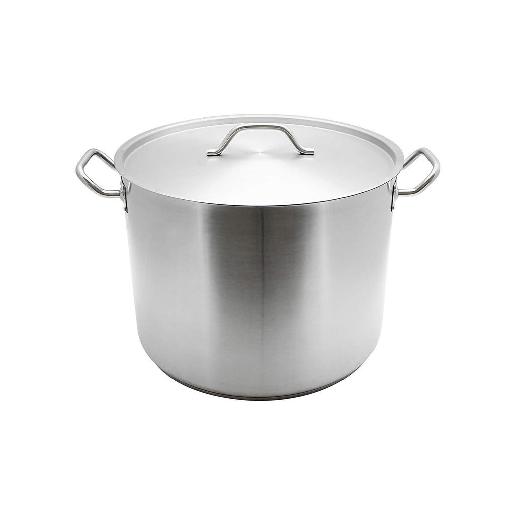 60 Qt Stainless Steel Stock Pot with Lid Y43854