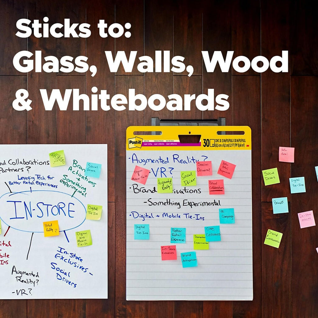 White Self-Stick Easel Pads, 25 x 30, 30 Sheets, 2/Pack X75380