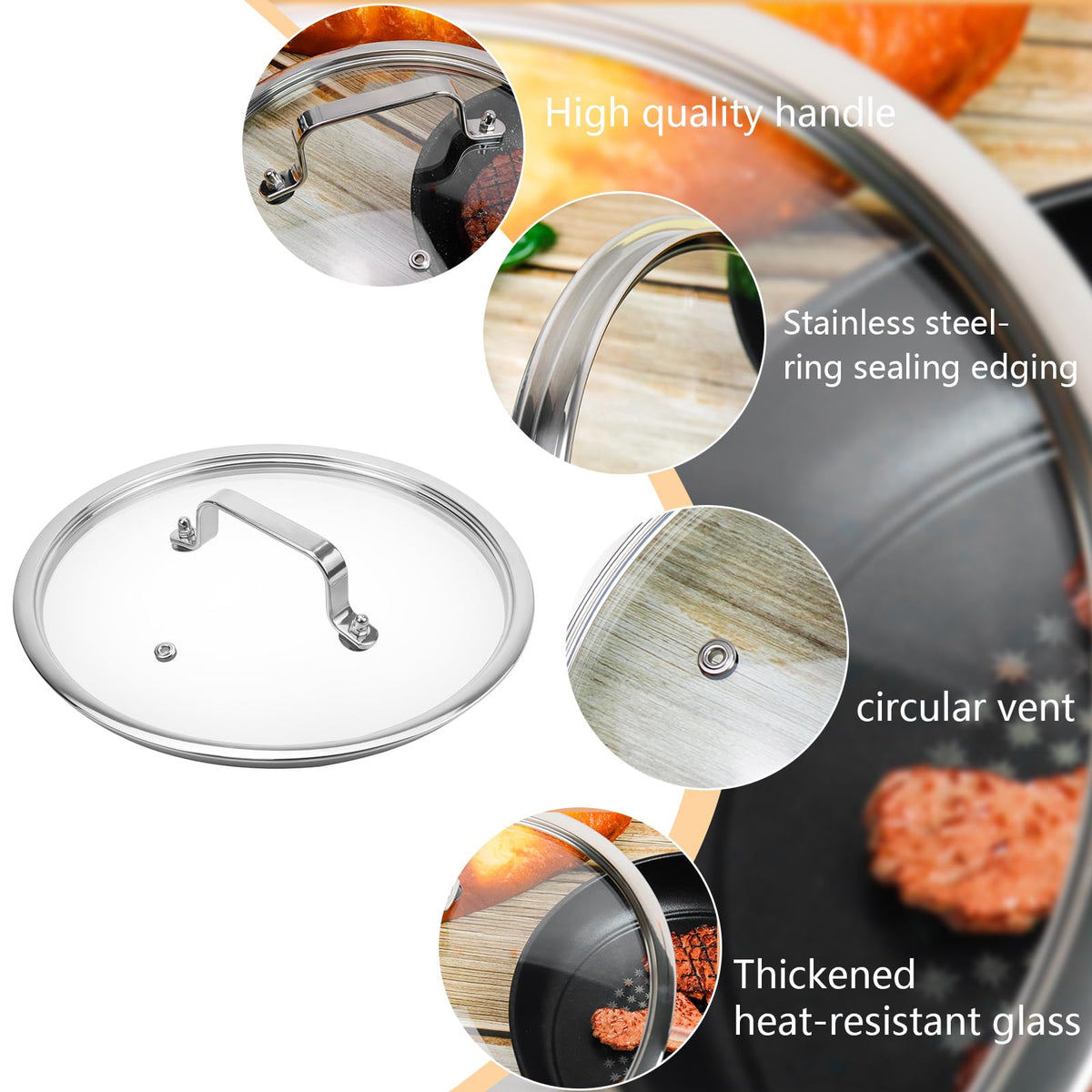10 Inch Tempered Glass Pot & Pan Lid Q56706