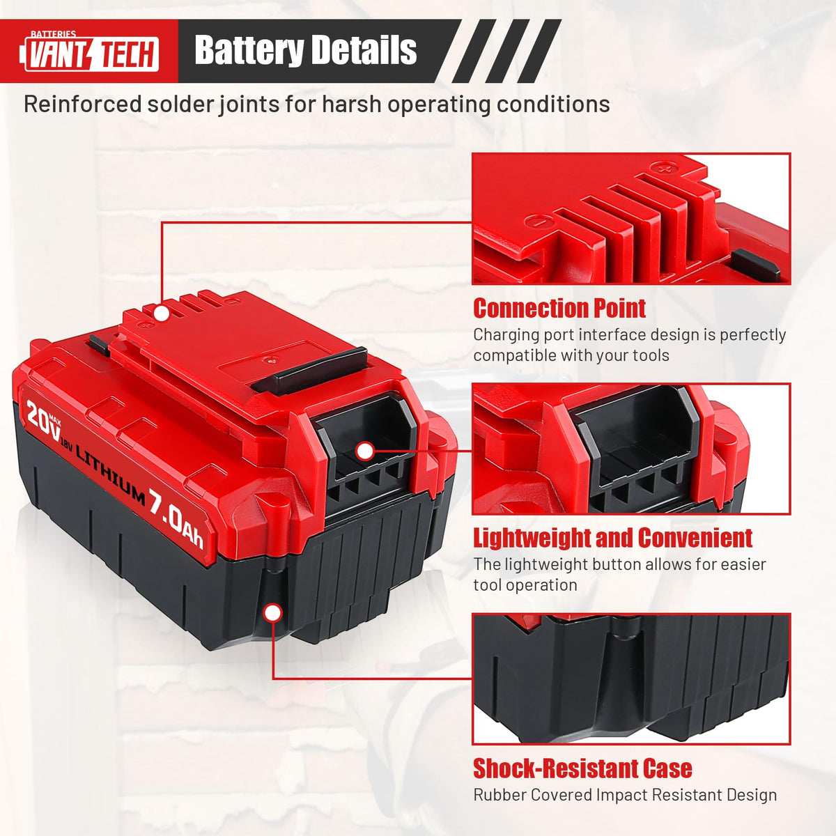 20V 7.0Ah Replacement Battery 2 Pack M783126