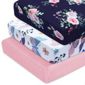 3 Pack Soft Crib Sheets 28'' X 52'' Microfiber W2757
