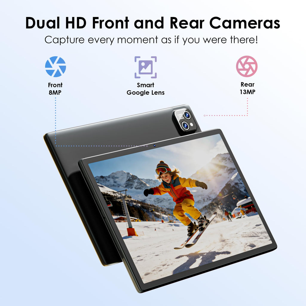 Android 15 Tablet 10.1 inch with Drop-proof Case X623