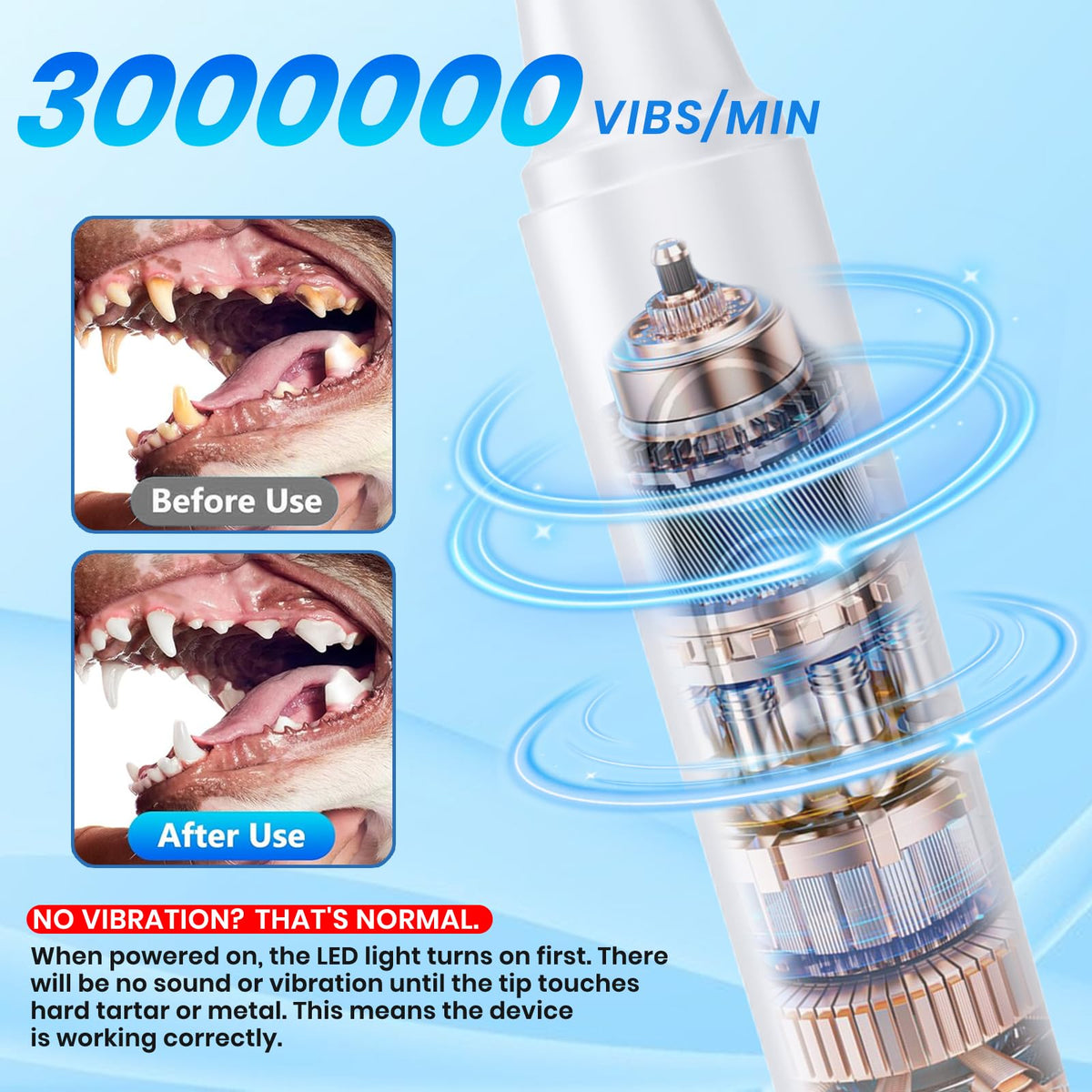 Dog Plaque Remover for Teeth with UV Sanitizing Chamber X198