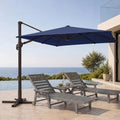 Large Square Cantilever Patio Umbrella with Aluminum Pole L390889