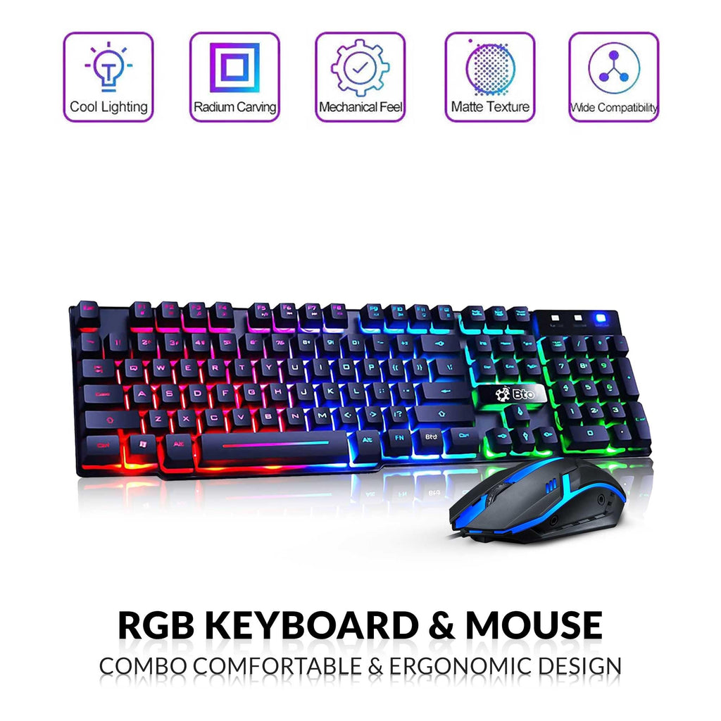 RGB Gaming Desktop PC Intel i5 16GB Ram 512GB SSD GeForce GT 1030 Windows 11 Pro D9748