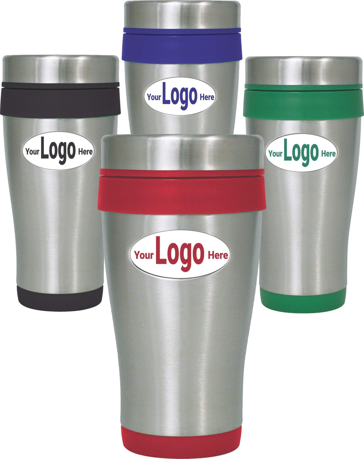 16 oz Stainless Steel Insulated Travel Mugs with Lid H383589