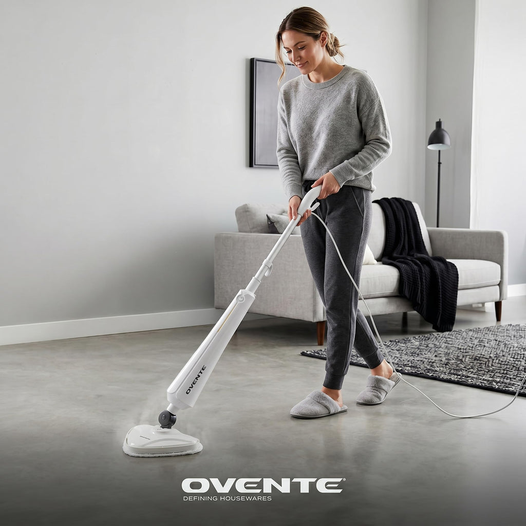 White Electric Steam Mop Cleaner W4562