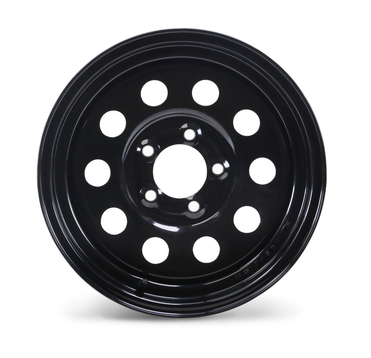 15 x 5 Trailer Wheel 5 Lug on 5" Bolt Pattern Black Q163349