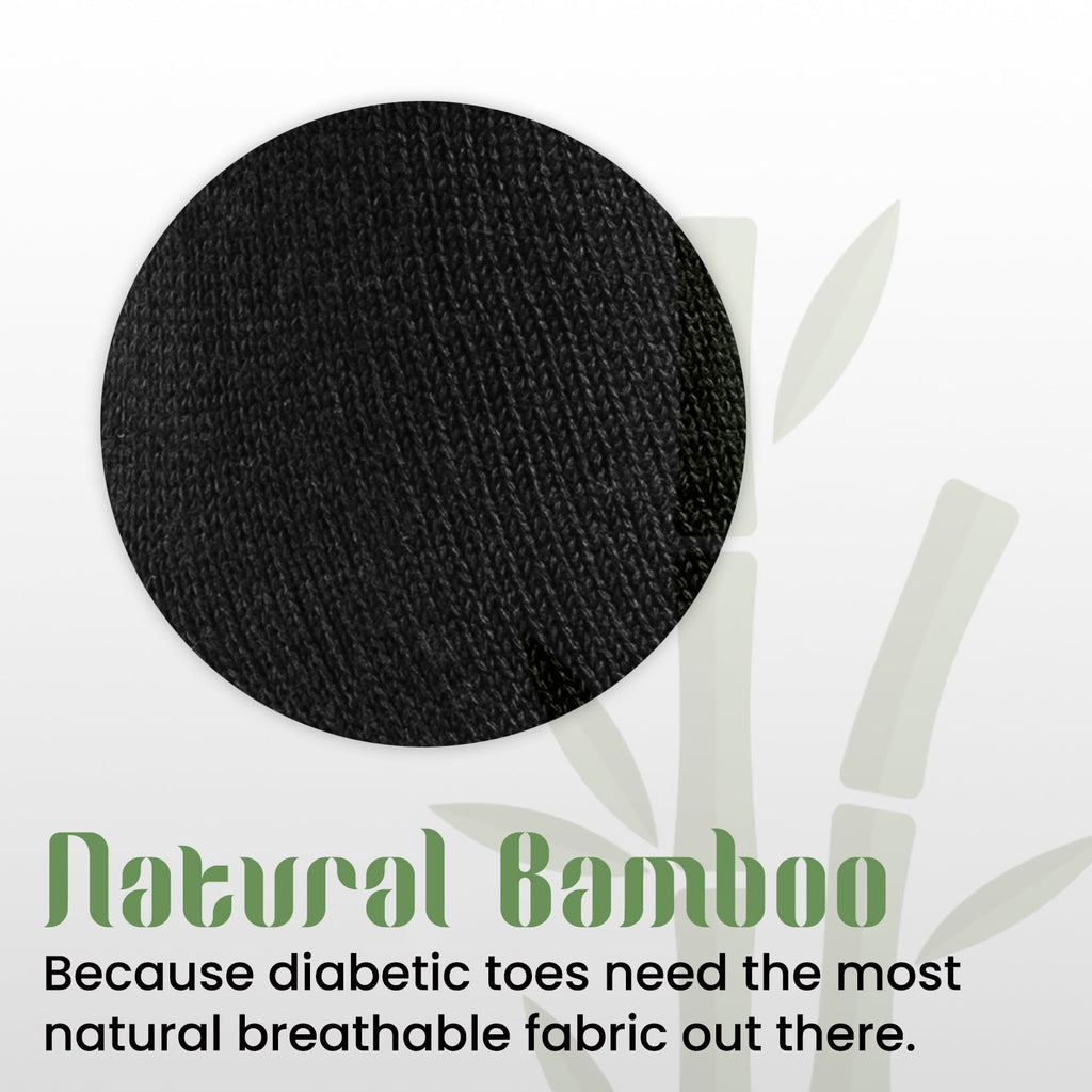 Diabetic Seamless Soft Crew Socks Bamboo Viscose G577