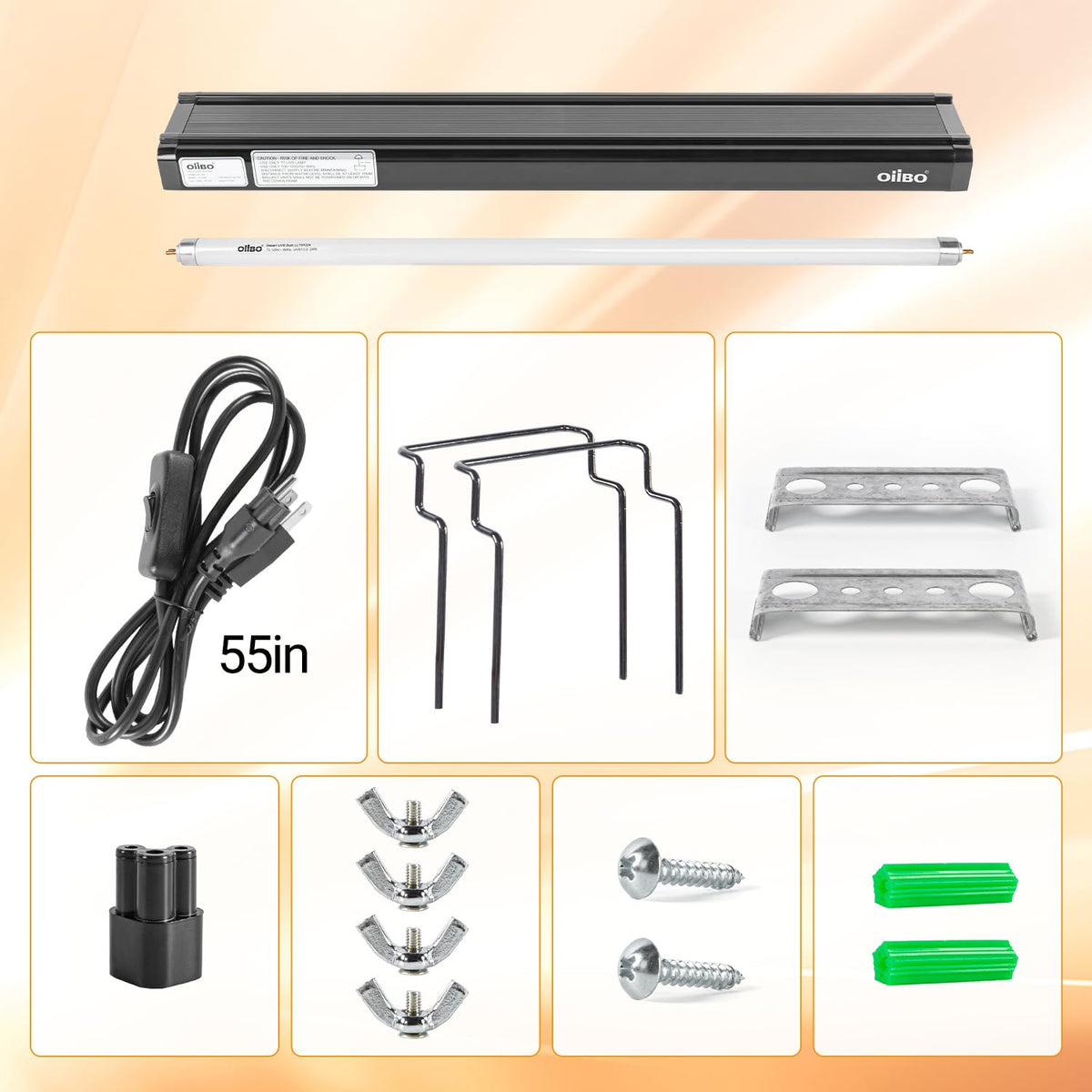 24W UVB 10.0 Reptile Light Fixture Combo Kit W8401