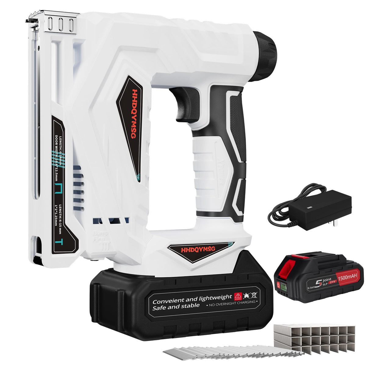 Cordless Brad Nailer Stapler with Battery F601659