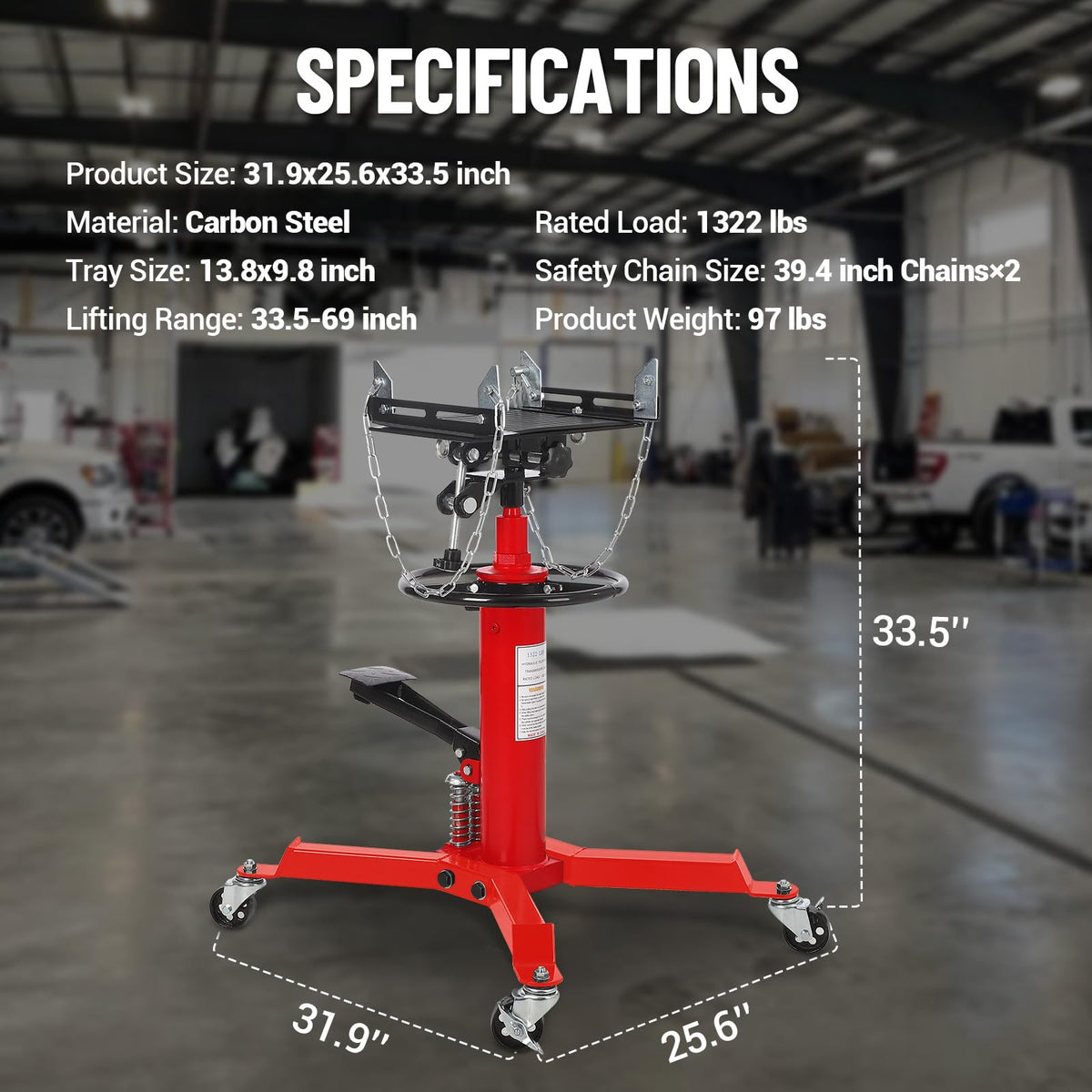 Transmission Jack 1322 lbs R842102