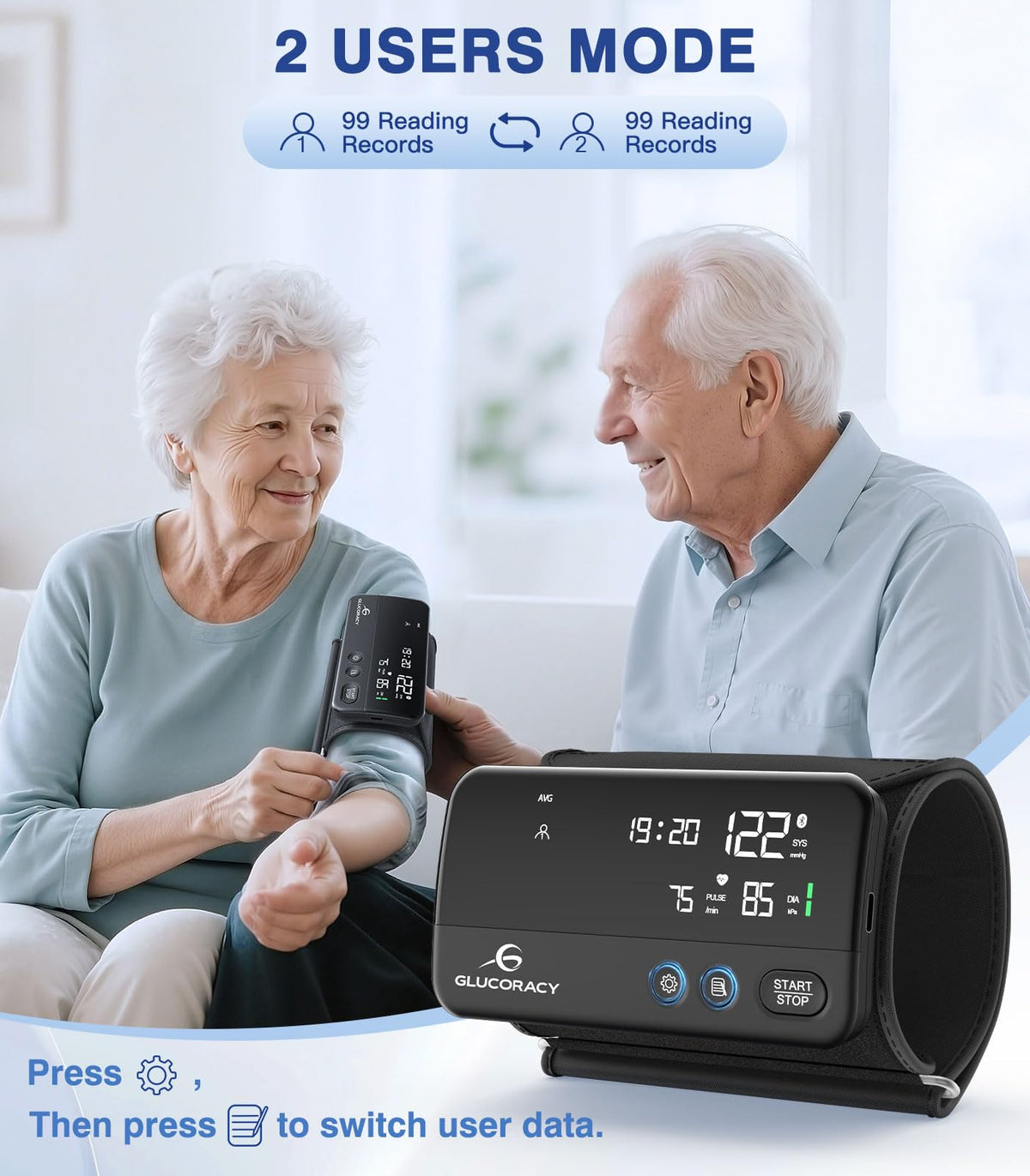Upper Arm Blood Pressure Monitor with 8.6"-16.5" BP Cuff M7986